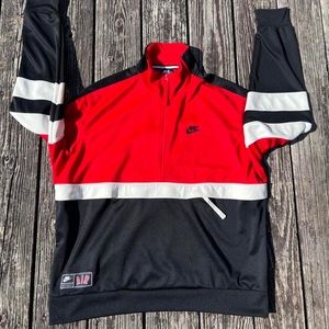 nike hoodie Red and white and black